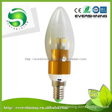 3W Decorative Lamps,Clear Flicker Flame Candle Light bulbs